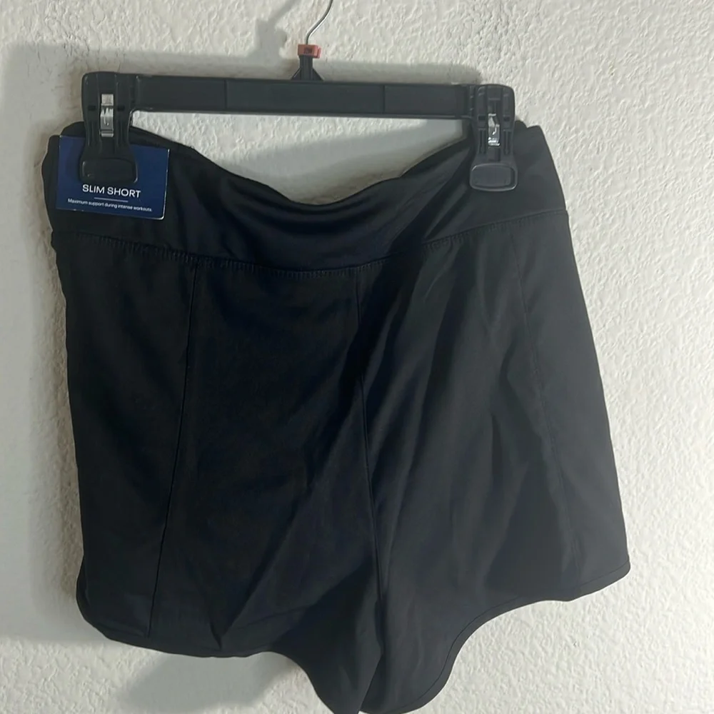 XL REEBOK women’s Bravo Vector Short Black Inside Pocket athletic Shorts